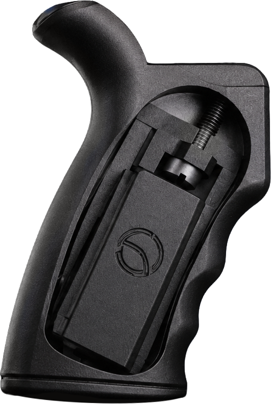 Grip-mounted Senseer sensor on a weapon